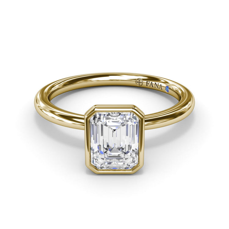 Modern Solitaire Diamond Engagement Ring 