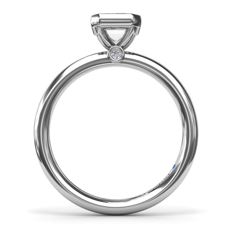 Modern Solitaire Diamond Engagement Ring 