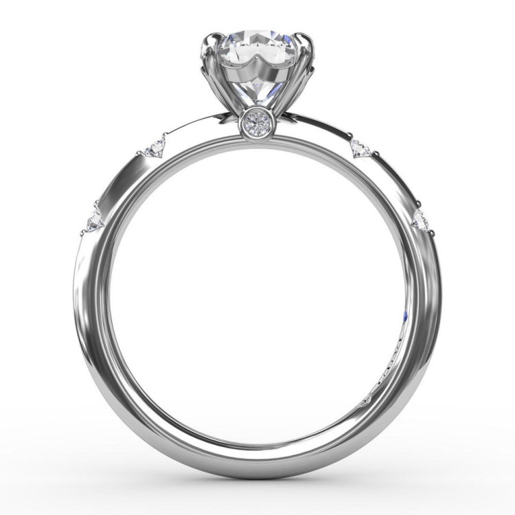 Captivating Raindrop Diamond Engagement Ring 