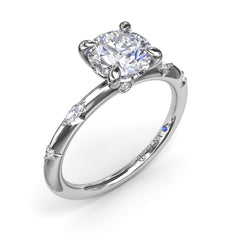 Captivating Raindrop Diamond Engagement Ring 