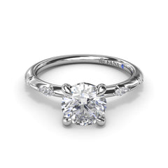 Captivating Raindrop Diamond Engagement Ring 