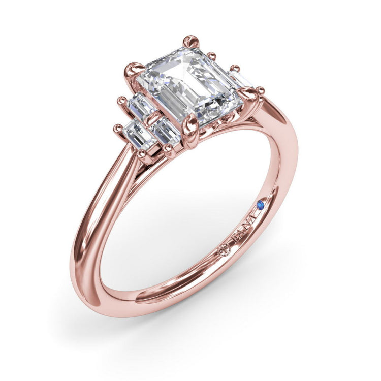 Cluster Diamond Engagement Ring 