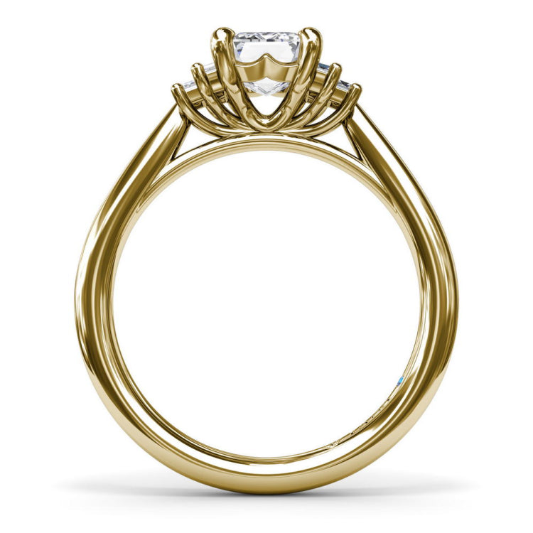 Cluster Diamond Engagement Ring 
