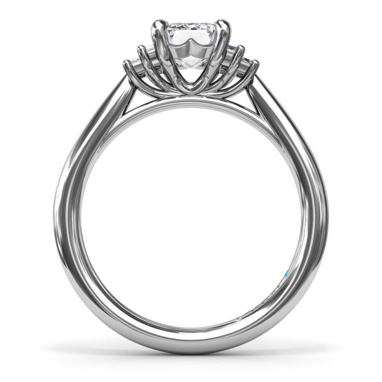 Cluster Diamond Engagement Ring 