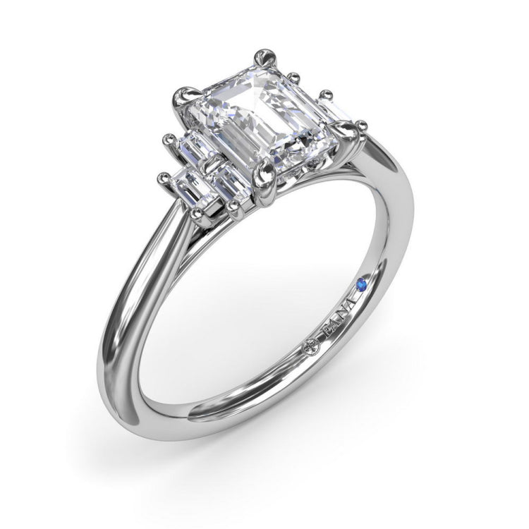 Cluster Diamond Engagement Ring 