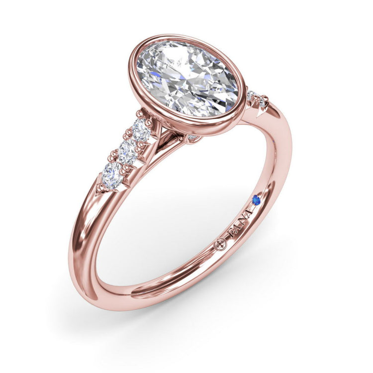 Beautiful Bezel Set Engagement Ring 