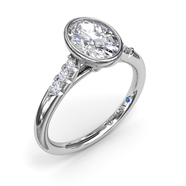 Beautiful Bezel Set Engagement Ring 
