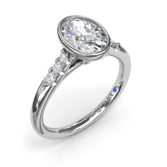 Beautiful Bezel Set Engagement Ring 