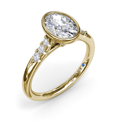 Beautiful Bezel Set Engagement Ring 