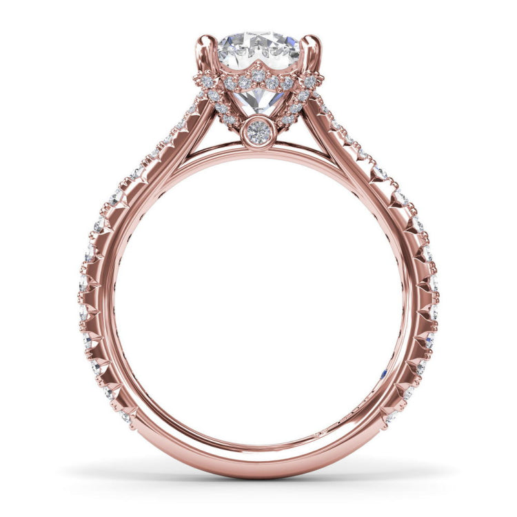 Split Shank Diamond Engagement Ring