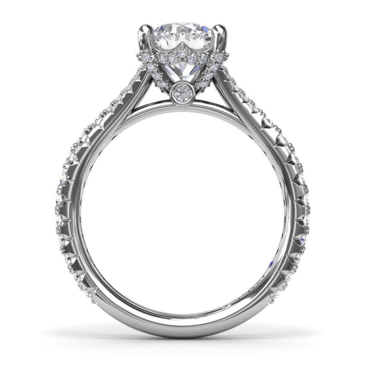 Split Shank Diamond Engagement Ring