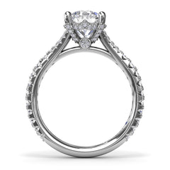 Split Shank Diamond Engagement Ring