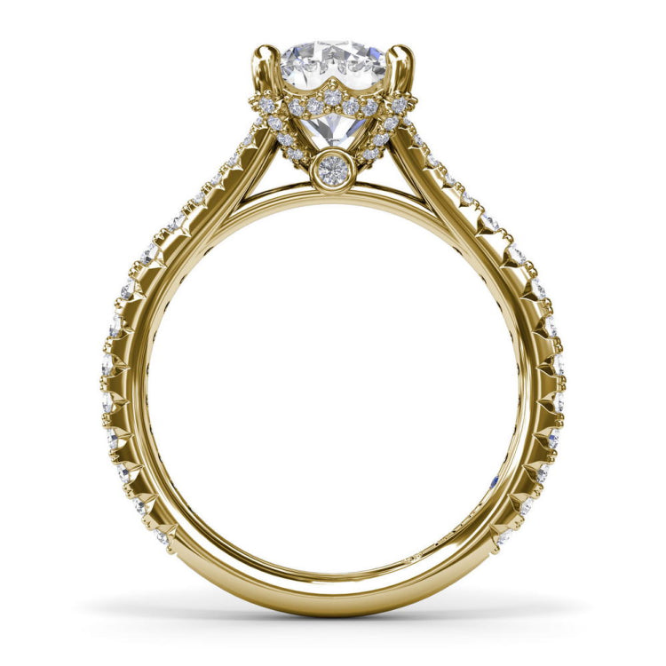 Split Shank Diamond Engagement Ring