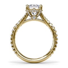 Split Shank Diamond Engagement Ring