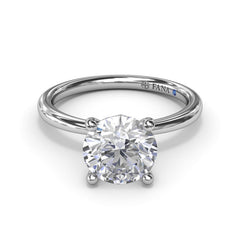 Hidden Halo Engagement Ring 