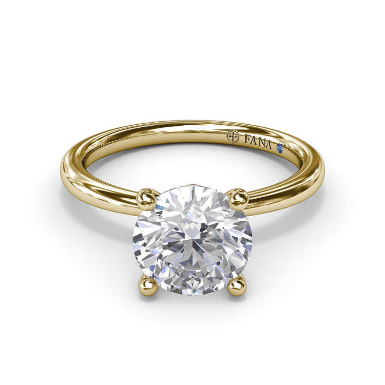 Hidden Halo Engagement Ring 