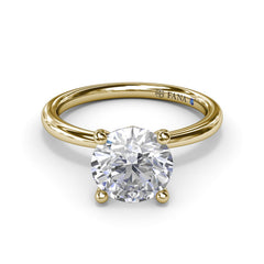 Hidden Halo Engagement Ring 