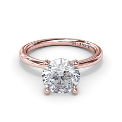Hidden Halo Engagement Ring 