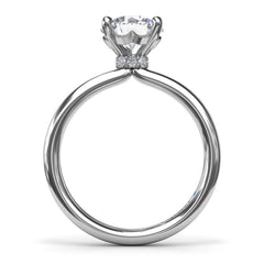Hidden Halo Engagement Ring 
