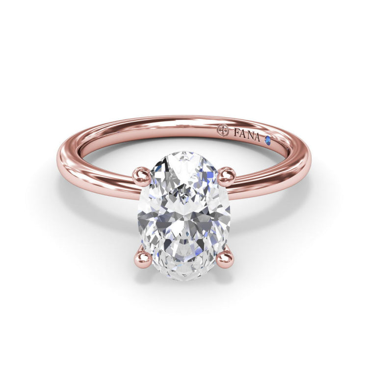 Hidden Halo Engagement Ring 
