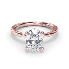Hidden Halo Engagement Ring 