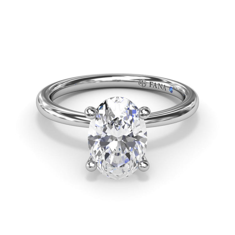 Hidden Halo Engagement Ring 