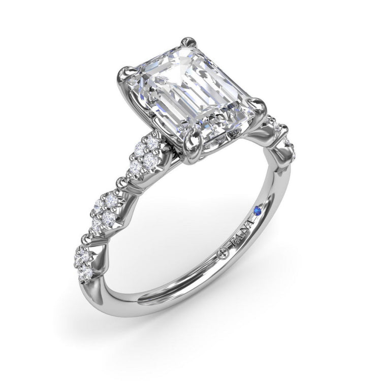 Modern Vintage Diamond Engagement Ring
