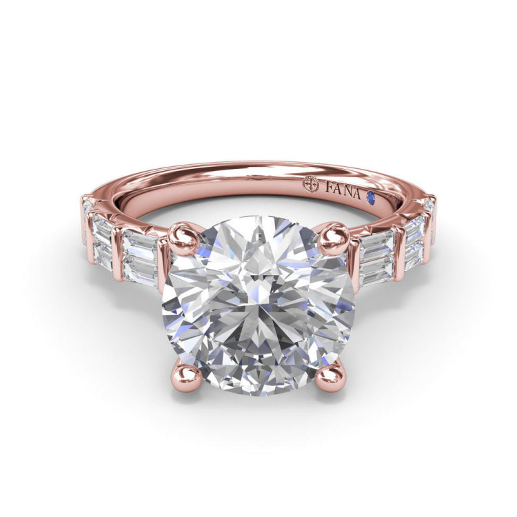 Beautiful Baguette Diamond Engagement Ring 