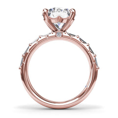 Beautiful Baguette Diamond Engagement Ring 