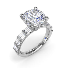 Beautiful Baguette Diamond Engagement Ring 