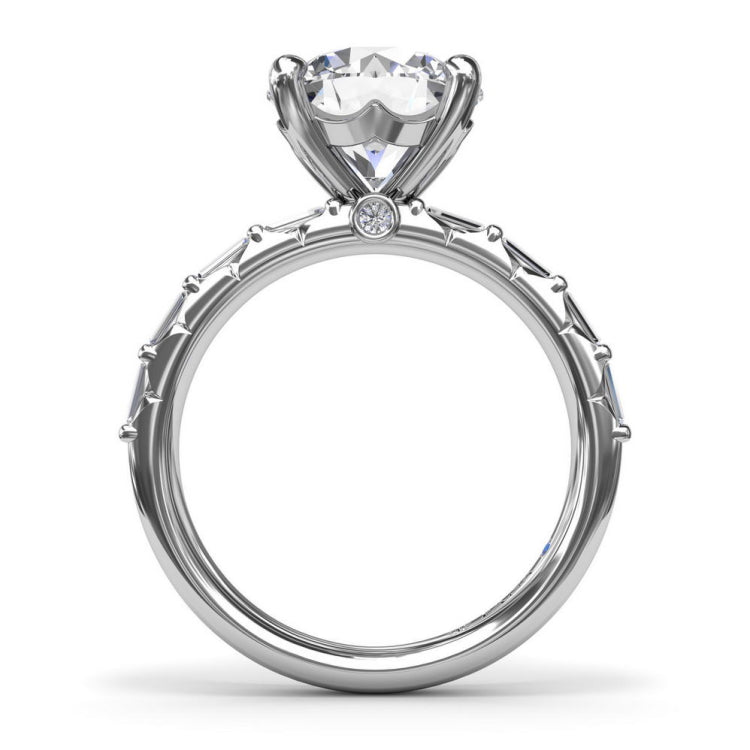 Beautiful Baguette Diamond Engagement Ring 
