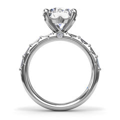 Beautiful Baguette Diamond Engagement Ring 