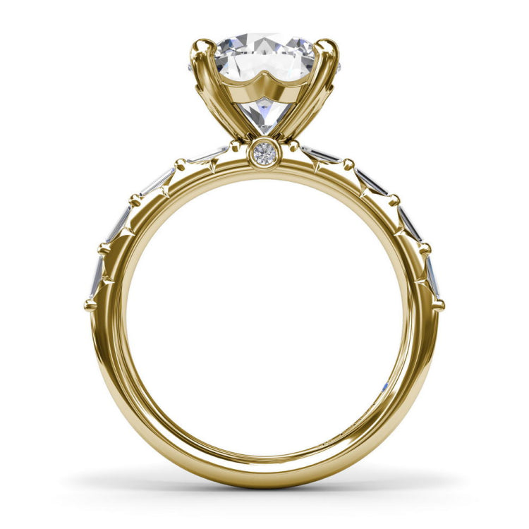 Beautiful Baguette Diamond Engagement Ring 
