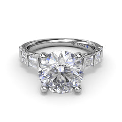 Beautiful Baguette Diamond Engagement Ring 