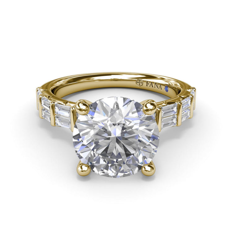 Beautiful Baguette Diamond Engagement Ring 