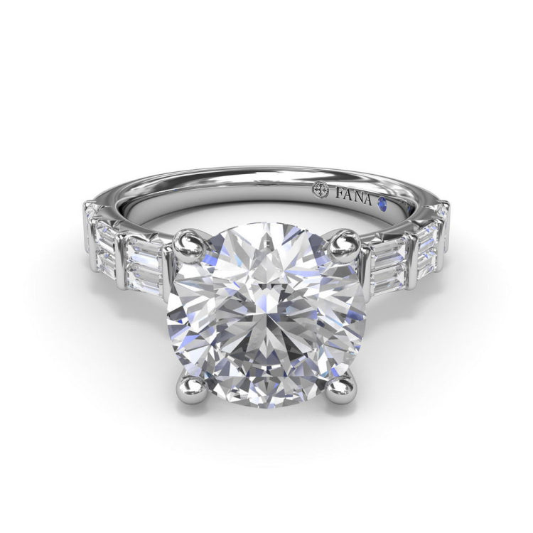 Beautiful Baguette Diamond Engagement Ring 
