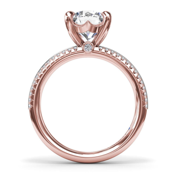 Two-Toned Diamond Engagement Ring 