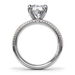 Two-Toned Diamond Engagement Ring 