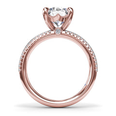 Two-Toned Diamond Engagement Ring 