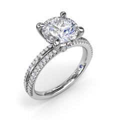 Two-Toned Diamond Engagement Ring 