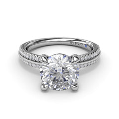 Two-Toned Diamond Engagement Ring 