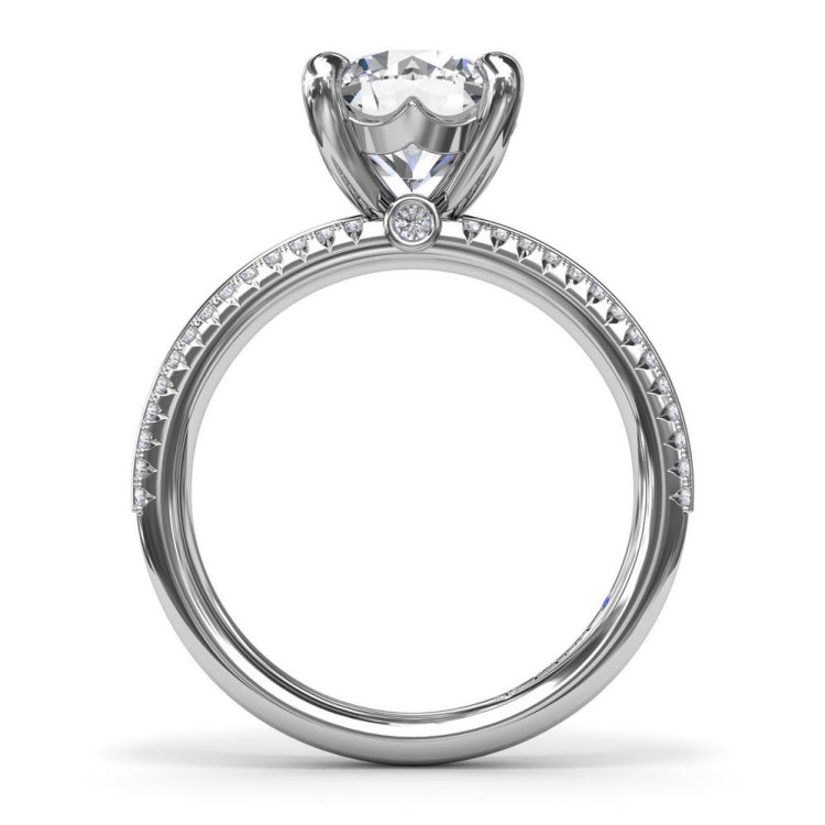 Two-Toned Diamond Engagement Ring 