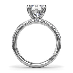 Two-Toned Diamond Engagement Ring 