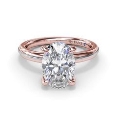 Two-Toned Diamond Engagement Ring 
