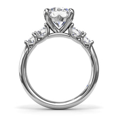 Double Side Stone Engagement Ring