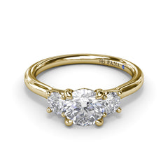 Three-Stone Diamond Engagement Ring