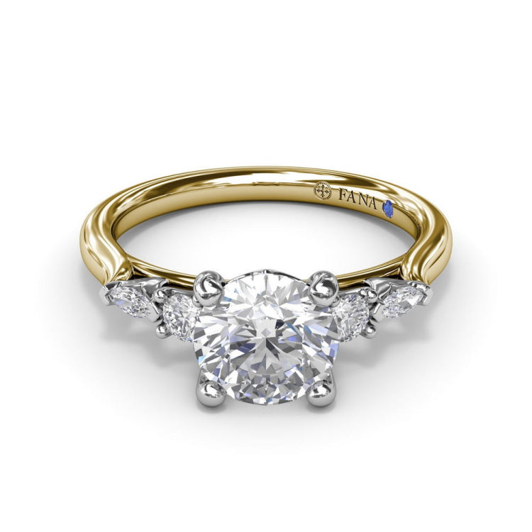 Delicate Round Diamond Engagement Ring