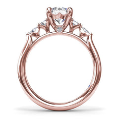 Delicate Round Diamond Engagement Ring