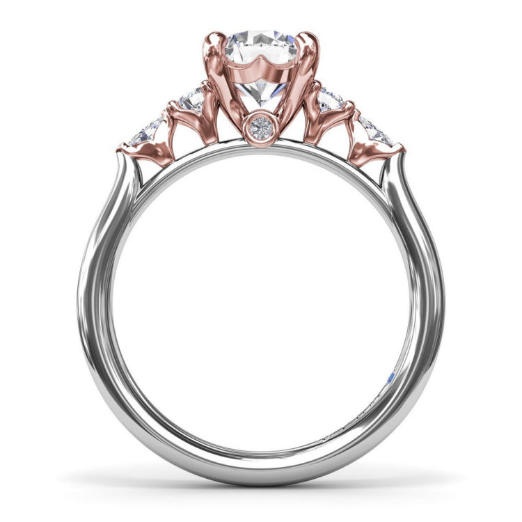 Delicate Round Diamond Engagement Ring