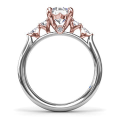 Delicate Round Diamond Engagement Ring